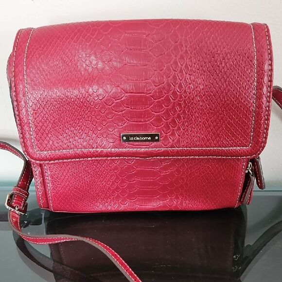 Liz Claiborne Red Crossbody Bag - Picture 1 of 12